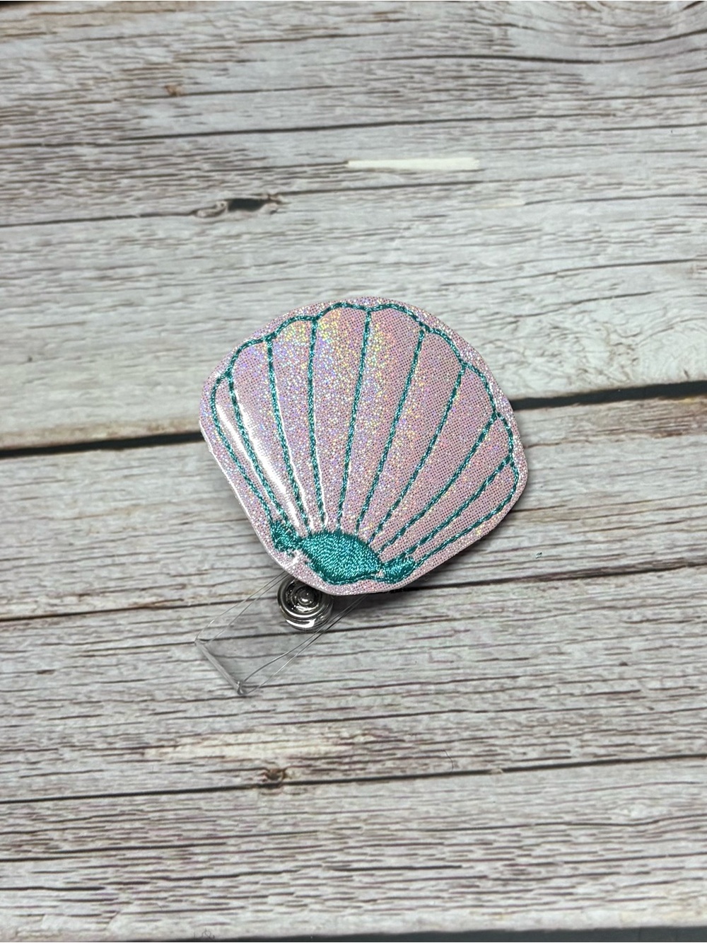 Badge Reel- Sea Shell